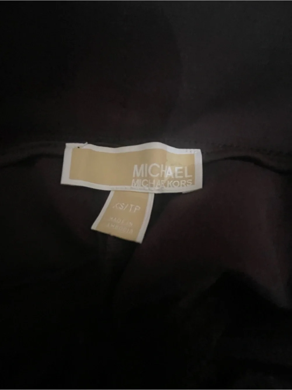 Michael Kors Chic Brown Slim Ankle Pants Size XS Gold Zip Detail